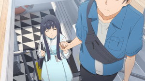 Toumei na Yoru ni Kakeru Kimi to, Me ni Mienai Koi wo Shita. Episodio 4